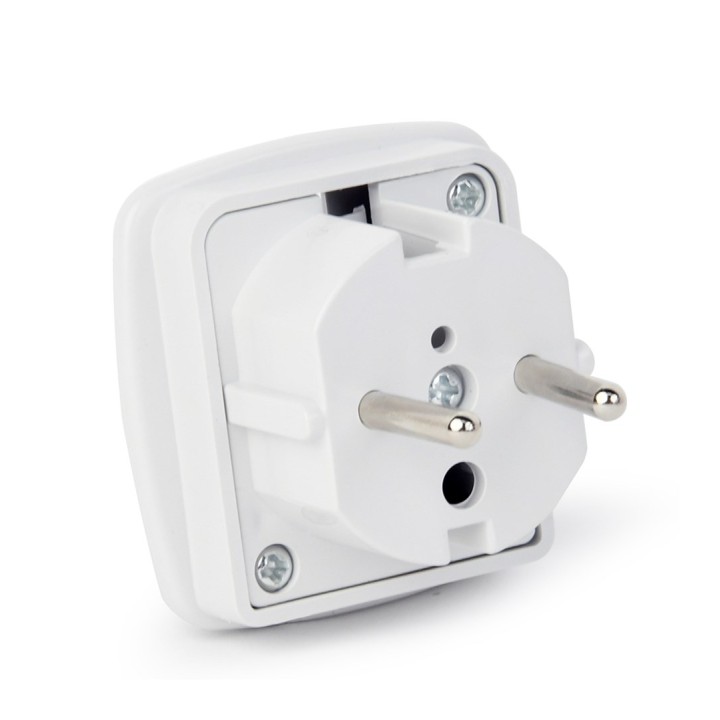 Gembird A-AC-UKEU-001 adattatore spina Tipo G (UK) Tipo F bianco