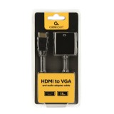Gembird A-HDMI-VGA-03 adattatore cavo video 0.15 m HDMI Type A (Standard) VGA (D-Sub) nero
