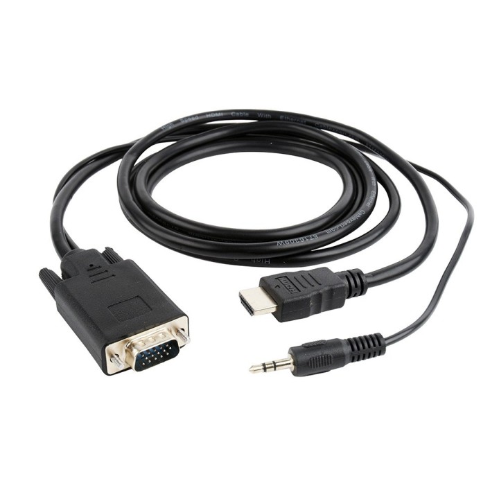 Adattatore video Gembird A-HDMI-VGA-03-6 1.8 m HDMI Type A (Standard) VGA (D-Sub) + 3.5mm nero