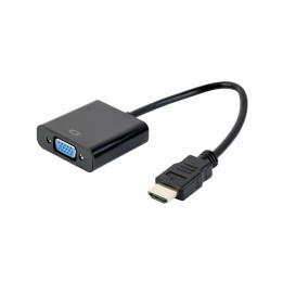 Gembird A-HDMI-VGA-04 adattatore cavo video 0.15 m VGA (D-Sub) HDMI Type A (Standard) nero