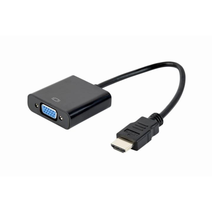 Gembird A-HDMI-VGA-04 adattatore cavo video 0.15 m VGA (D-Sub) HDMI Type A (Standard) nero
