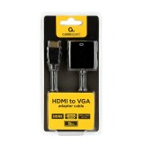 Gembird A-HDMI-VGA-04 adattatore cavo video 0.15 m VGA (D-Sub) HDMI Type A (Standard) nero