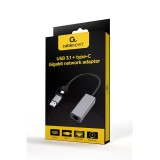 Gembird A-USB3AC-LAN-01 USB 3.1 + type-C Gigabit adattatore di rete grigio spazio