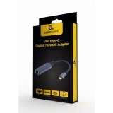 Gembird A-USB3C-LAN-01 docking station/replicatore di porte USB 3.2 Gen 1 (3.1 Gen 1) Type-C nero grigio