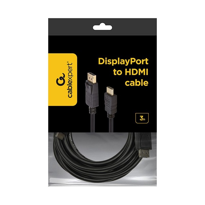 Cavo Gembird CC-DP-HDMI-3M DisplayPort a HDMI (non bidirezionale) 3m nero