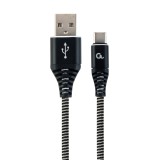 Gembird CC-USB2B-AMCM-2M-BW USB cavo USB 2.0 USB A USB C nero bianco