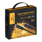 Gembird CCBP-HDMI-AOC-20M-02 Fibra ottica attiva (AOC) Cavo HDMI ad alta velocità con Ethernet AOC Serie Premium 20m