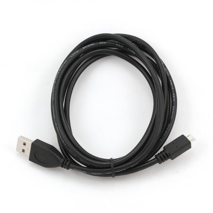 Gembird CCP-MUSB2-AMBM-1M USB cavo USB 2.0 Micro-USB B USB A nero