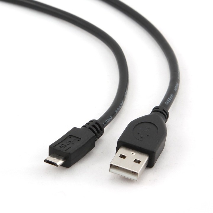 Gembird CCP-MUSB2-AMBM-1M USB cavo USB 2.0 Micro-USB B USB A nero