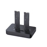 Gembird DD2-U3M2 Stazione di aggancio doppio unità USB Type-C M.2 NVME (e SATA) SSD da tavolo nero