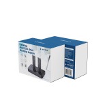Gembird DD2-U3M2 Stazione di aggancio doppio unità USB Type-C M.2 NVME (e SATA) SSD da tavolo nero