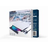 Unità USB DVD esterna Gembird DVD-USB-031-BW bianco-nero