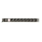 Gembird EG-PDU-014-C14 unità di distribuzione dell'alimentazione (PDU) 8 AC prese 1U nero