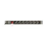 Gembird EG-PDU-014-C14 unità di distribuzione dell'alimentazione (PDU) 8 AC prese 1U nero