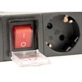 Gembird EG-PDU-014-C14 unità di distribuzione dell'alimentazione (PDU) 8 AC prese 1U nero