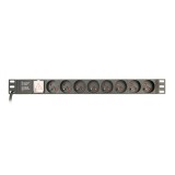 Gembird EG-PDU-014-FC14 unità di distribuzione dell'alimentazione (PDU) 8 AC prese 1U nero