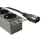 Gembird EG-PDU-014-FC14 unità di distribuzione dell'alimentazione (PDU) 8 AC prese 1U nero
