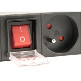 Gembird EG-PDU-014-FC14 unità di distribuzione dell'alimentazione (PDU) 8 AC prese 1U nero
