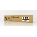 Gembird EG-PDU-014-FC14 unità di distribuzione dell'alimentazione (PDU) 8 AC prese 1U nero