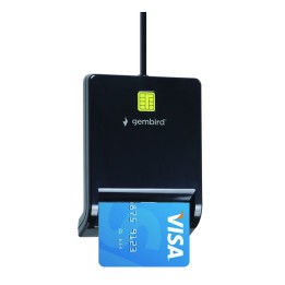 Gembird FD2-SCR USB lettore smart card nero