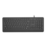 Gembird KB-MCH-05-CYRL Tastiera multimediale cablata slim nero RU layout