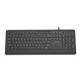 Gembird KB-MCH-05-CYRL Tastiera multimediale cablata slim nero RU layout
