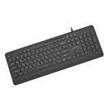 Gembird KB-MCH-05-CYRL Tastiera multimediale cablata slim nero RU layout