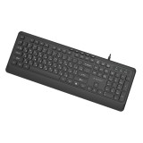 Gembird KB-MCH-05-CYRL Tastiera multimediale cablata slim nero RU layout