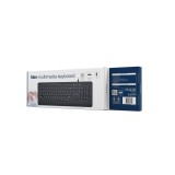 Gembird KB-MCH-05-CYRL Tastiera multimediale cablata slim nero RU layout