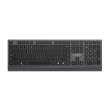 Gembird KB-MCH-06 Tastiera multimediale sottile cablata con adattatore Type-C layout US nero
