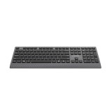 Gembird KB-MCH-06 Tastiera multimediale sottile cablata con adattatore Type-C layout US nero