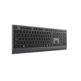 Gembird KB-MCH-06 Tastiera multimediale sottile cablata con adattatore Type-C layout US nero