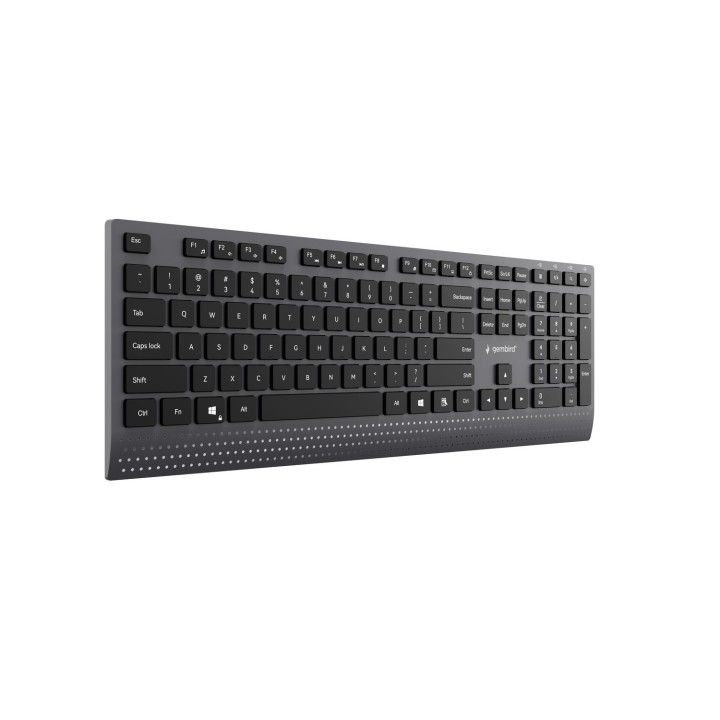 Gembird KB-MCH-06 Tastiera multimediale sottile cablata con adattatore Type-C layout US nero
