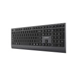 Gembird KB-MCH-06 Tastiera multimediale sottile cablata con adattatore Type-C layout US nero