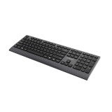 Gembird KB-MCH-06 Tastiera multimediale sottile cablata con adattatore Type-C layout US nero