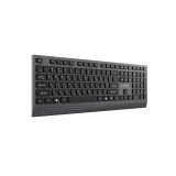 Gembird KB-MCH-06-CYRL Tastiera multimediale cablata slim con adattatore Type-C layout cirillico nero