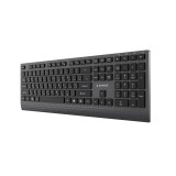 Gembird KB-MCH-06-CYRL Tastiera multimediale cablata slim con adattatore Type-C layout cirillico nero