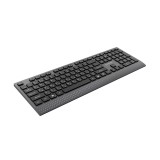 Gembird KB-MCH-06-CYRL Tastiera multimediale cablata slim con adattatore Type-C layout cirillico nero