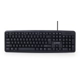Gembird KB-U-103 tastiera USB US inglese nero