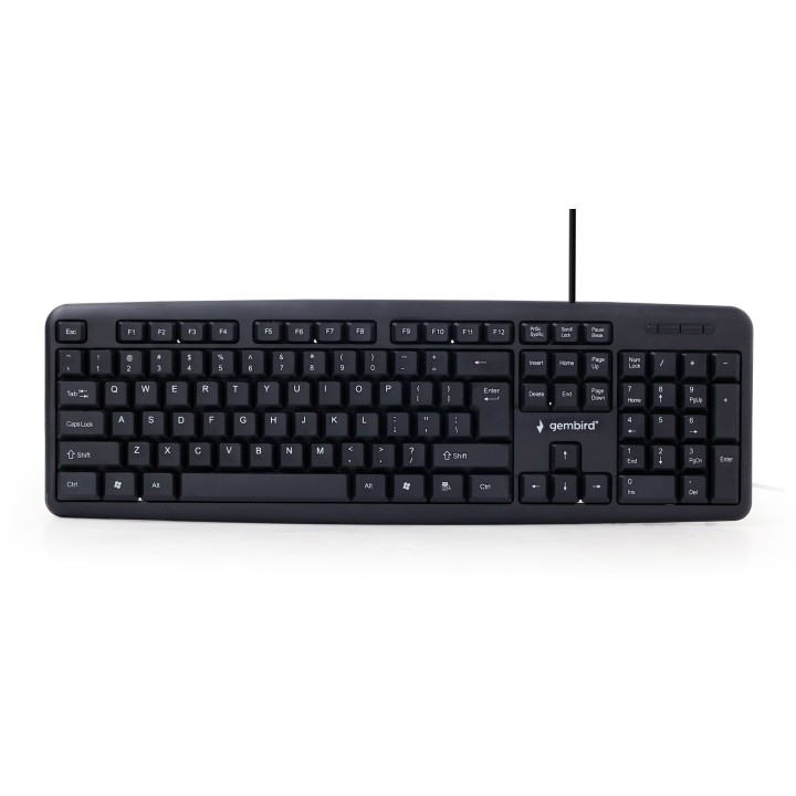 Gembird KB-U-103 tastiera USB US inglese nero