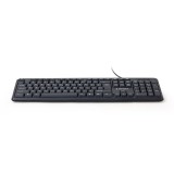 Gembird KB-U-103 tastiera USB US inglese nero