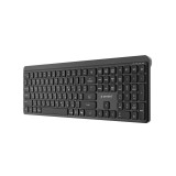 Gembird KB-WPS-03-CYRL Tastiera slim wireless dual-mode pro-business 2.4G+BT RU layout