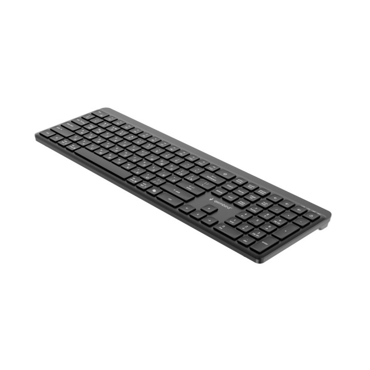 Gembird KB-WPS-03-CYRL Tastiera slim wireless dual-mode pro-business 2.4G+BT RU layout