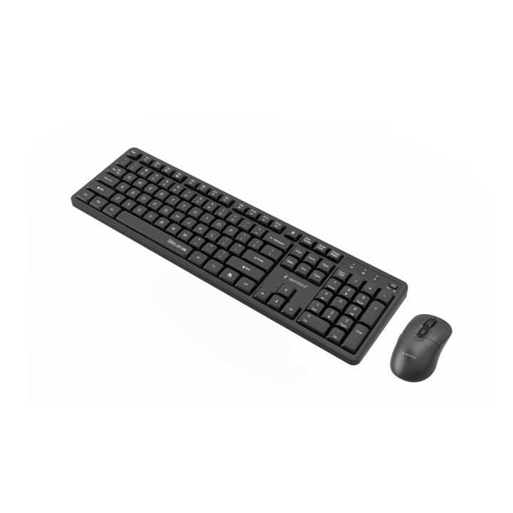 Gembird KBS-WMS-01 Set wireless da scrivania Silent Pro Business nero layout US