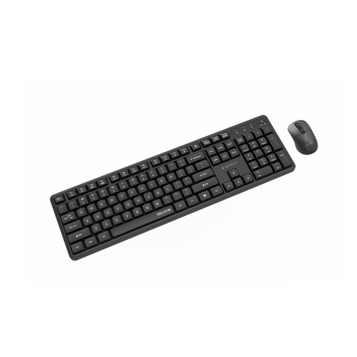 Gembird KBS-WMS-01 Set wireless da scrivania Silent Pro Business nero layout US