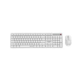 Gembird KBS-WMS-01-W Set da scrivania wireless Silent key Pro Business bianco US layout