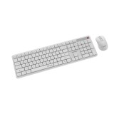 Gembird KBS-WMS-01-W Set da scrivania wireless Silent key Pro Business bianco US layout