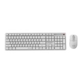 Gembird KBS-WMS-01-W-CYRL Set da scrivania wireless Silent key Pro Business bianco RU layout