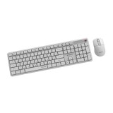 Gembird KBS-WMS-01-W-CYRL Set da scrivania wireless Silent key Pro Business bianco RU layout