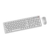 Gembird KBS-WPS-01 Set da scrivania wireless Slim Pro Business bianco RU layout